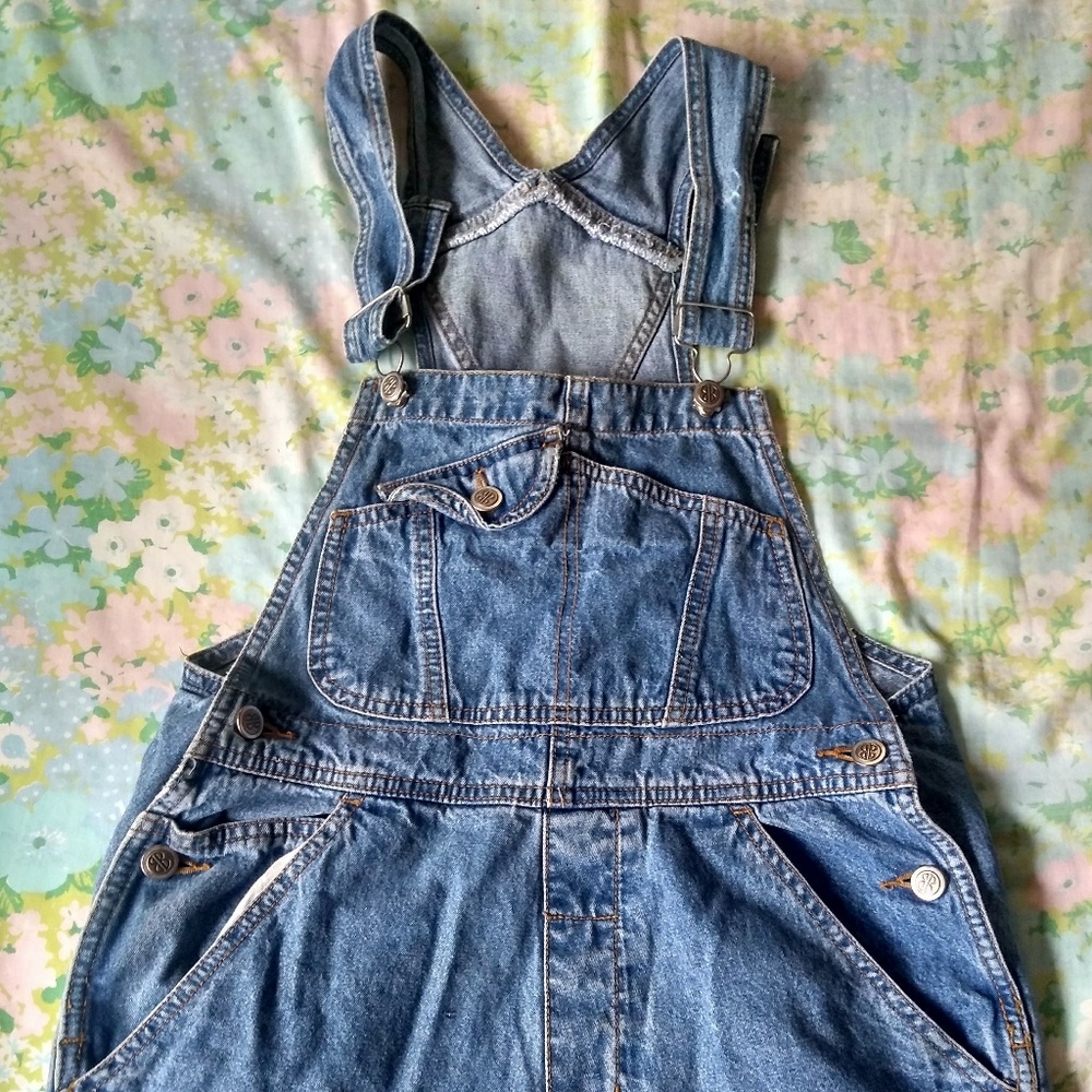 Vintage denim overalls